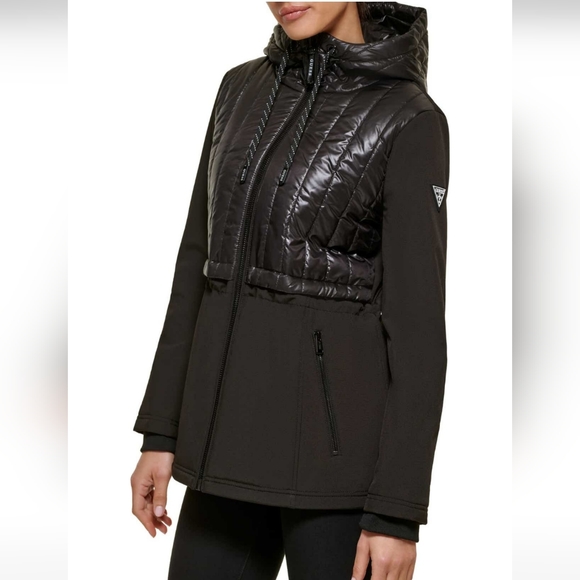 GUESS Hooded Zip Front Anorak Size Medium # 446 - Picture 3 of 5